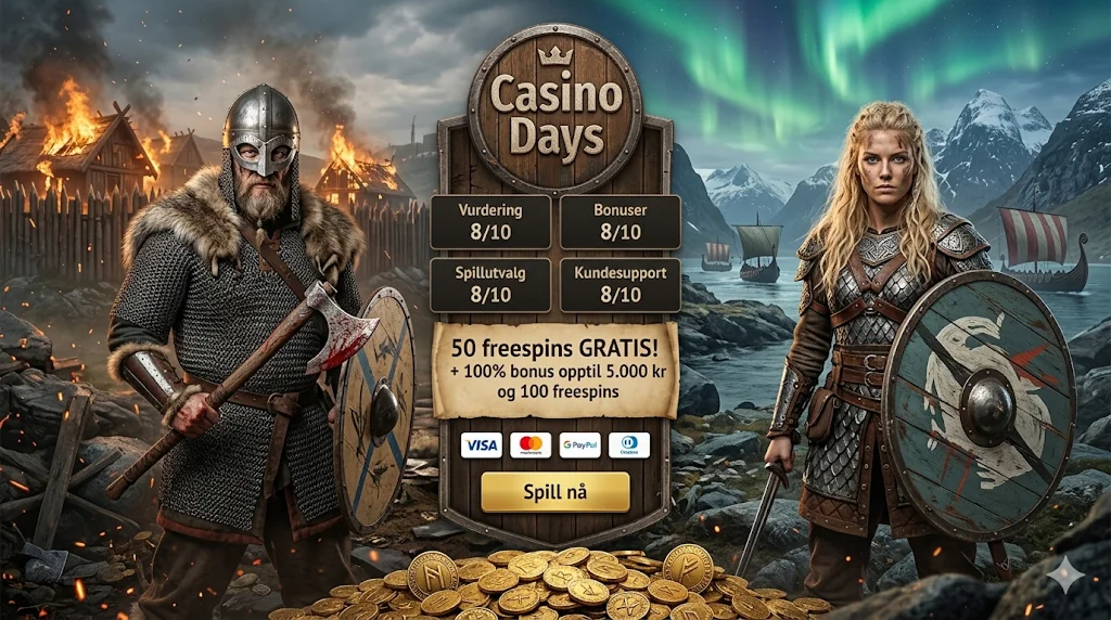 Casino Days app — mobilcasino for Android og iOS